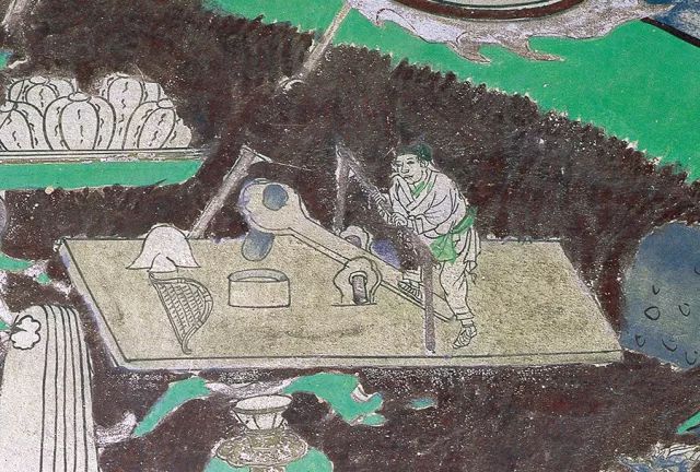 榆林窟第3窟 踏碓图  西夏