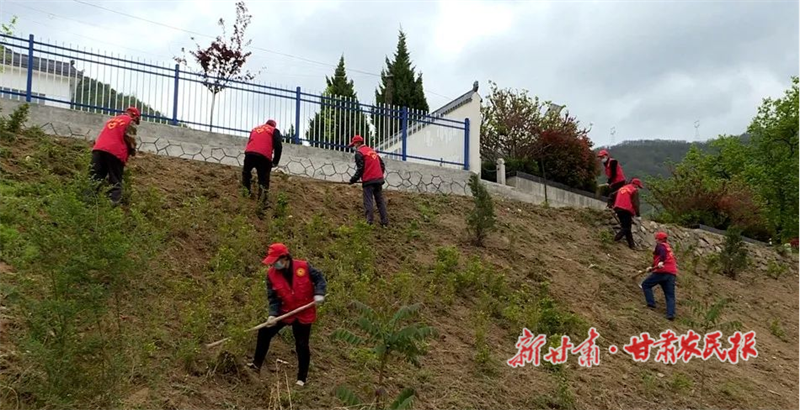 麦积区元龙镇石湾村：常态化开展环境整治 打造美丽乡村