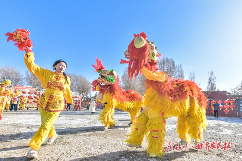 非遗民俗社火排练