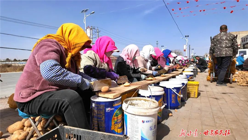 古浪县永丰滩镇春耕全面铺开