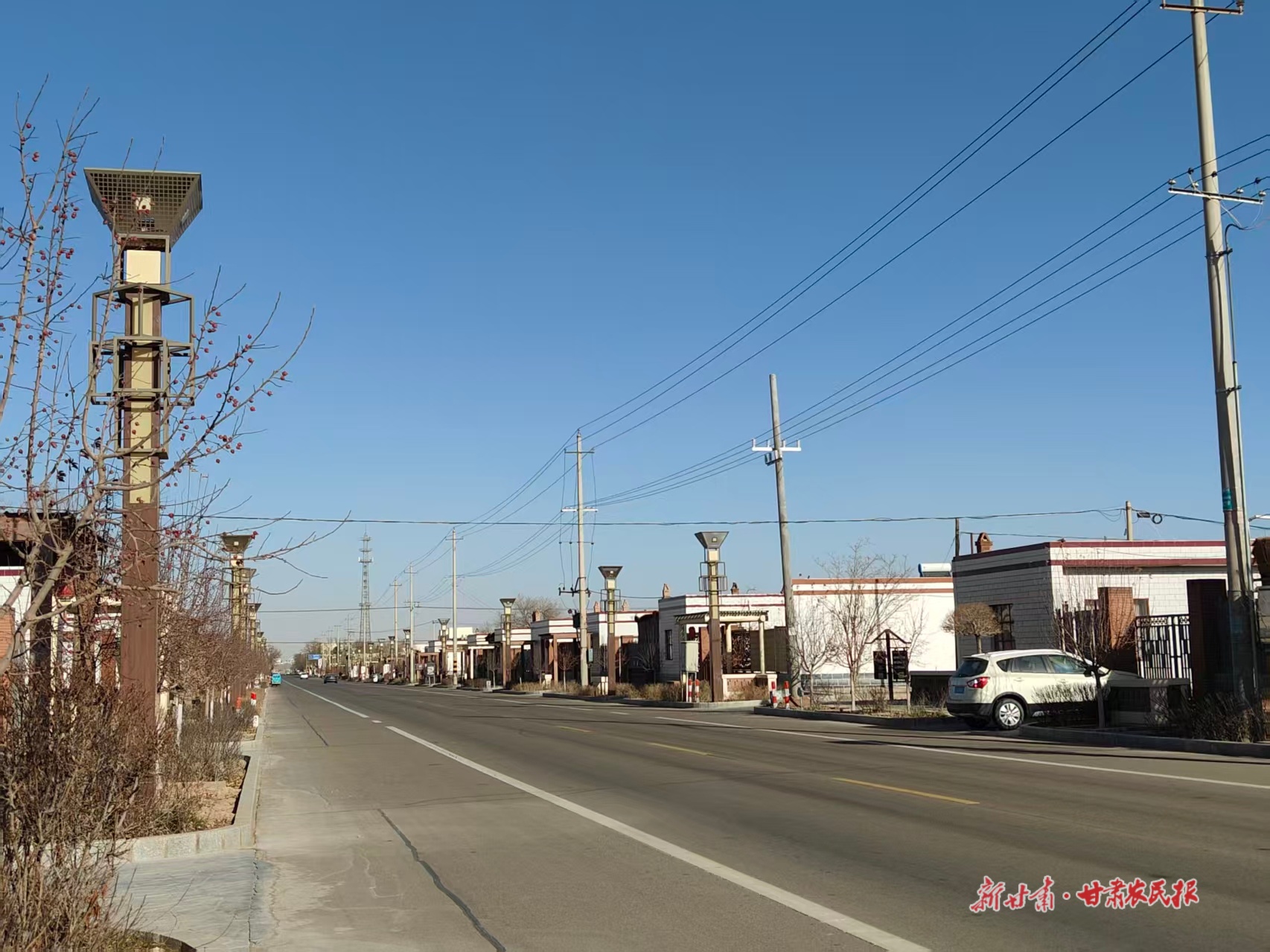 【四中全会精神在基层——高质量发展调研行】村里有了城市“标配”——金昌市金川区陈家沟村城乡融合见闻